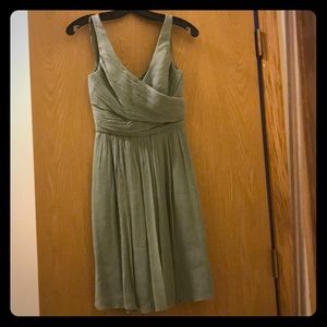Jcrew - sea green chiffon dress